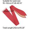 imageAllegra K Womens Plus Size Obi Belts Bowknot SelfTie Wrap Around Wide Sash Waistband Belt for DressesRed