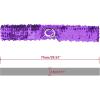 imageAllegra K Womens Plus Size Stretchy Skinny Waist Belts Shiny Sequins Decor Elastic Belts for DressesPurple