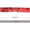 imageAllegra K Womens Plus Size Stretchy Skinny Waist Belts Shiny Sequins Decor Elastic Belts for DressesRed