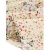 imageAllegra K Womens Ruffle Dress 2023 Summer Chiffon Tie Neck Puff Short Sleeve Floral Smock DressApricot White