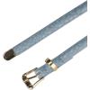 imageAllegra K Womens Skinny Embossed Leather Belts Alloy Pin Buckle Belt for Jeans Dresses PantsGreyblue