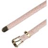 imageAllegra K Womens Skinny Embossed Leather Belts Alloy Pin Buckle Belt for Jeans Dresses PantsLight Pink