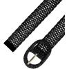 imageAllegra K Womens Skinny Waist Belts Braided Woven Bohemian Belts for Dress Metal BuckleBlack