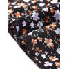 imageAllegra K Womens Summer 2 Piece Outfit Dress Cami Crop Top Tiered Floral Skirt SetBlack