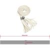 imageAllegra K Womens Tassel Braided Belts Skinny Woven Waist Belts for Skirt DressBeige