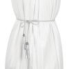 imageAllegra K Womens Tassel Braided Belts Skinny Woven Waist Belts for Skirt DressSilver