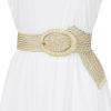 imageAllegra K Womens Woven Belts Wide Waist Belts for Dress Decor AdjustableBeige