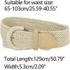 imageAllegra K Woven Plus Size Waist Belts Wide Braided Belts for Women Dress Metal BuckleBeige