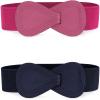 Navy Blue & Rose Red