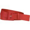 imageAllegra K Ladies Plus Size Pure Belts Adjustable Rectangle Buckle Wide Waistband Belt for DressRed