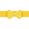 imageAllegra K Womens Bowknot Elastic Belts 24quot Width Elegant Cute Stretchy Cinch Waistband for Dress WeddingYellow