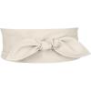 imageAllegra K Womens Plus Size Obi Belts Bowknot SelfTie Wrap Around Wide Sash Waistband Belt for DressesBeige