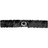 imageAllegra K Womens Plus Size Stretchy Skinny Waist Belts Shiny Sequins Decor Elastic Belts for DressesBlack