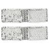 imageuxcell Ladies Sequins Decor Metal Interlooking Buckles Elastic Waist BeltSilver  Silver