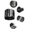 imageuxcell Ladies Sequins Decor Metal Interlooking Buckles Elastic Waist BeltBlack  Black