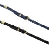 imageuxcell Women Skinny Braided Belt Woven  Pin Buckle Casual Waist Belt for DressesBlacknavy Blue