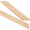 imageuxcell Womens Leather Belt for Jeans Dress Pants Studded Grommet with Circle Metal BuckleBlackredwhite