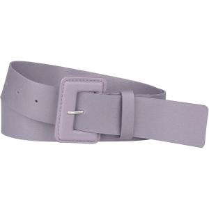 imageAllegra K Ladies Plus Size Pure Belts Adjustable Rectangle Buckle Wide Waistband Belt for DressPurple