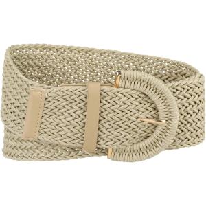 imageAllegra K Womens Plus Size ExtraWide Woven Waist Belts Braided Belts for Dress Chunky BuckleBeige