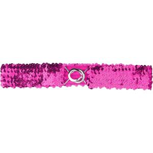 imageAllegra K Womens Plus Size Stretchy Skinny Waist Belts Shiny Sequins Decor Elastic Belts for DressesRose Red