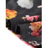 imageAllegra K Floral Cami Dress for Womens Ruched Mesh Side Slit Summer Bodycon DressesBlack