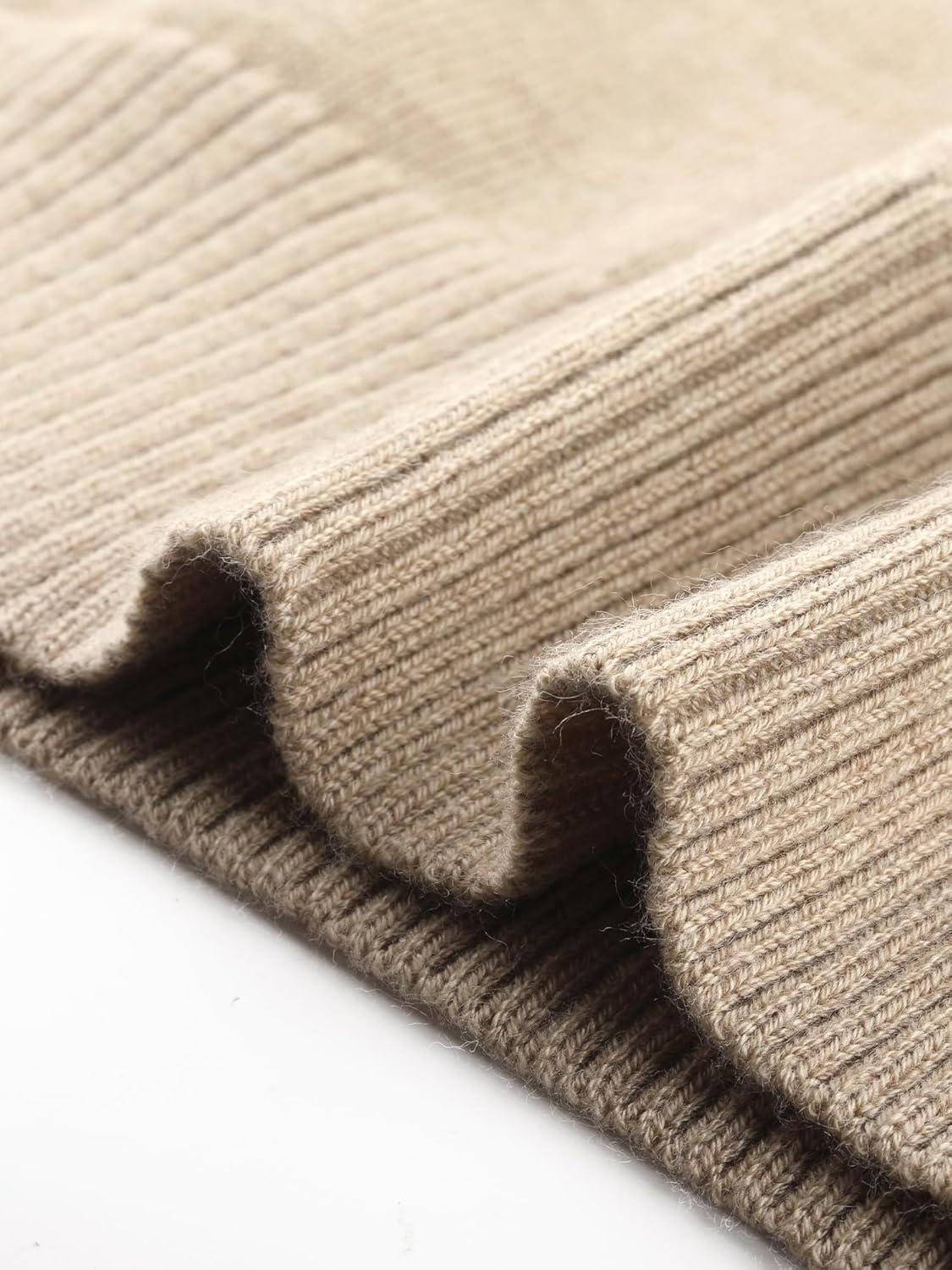 imageAllegra K Casual Lightweight Sweater for Womens Crewneck Fall Winter Loose Pullover Sweaters TrendyKhaki