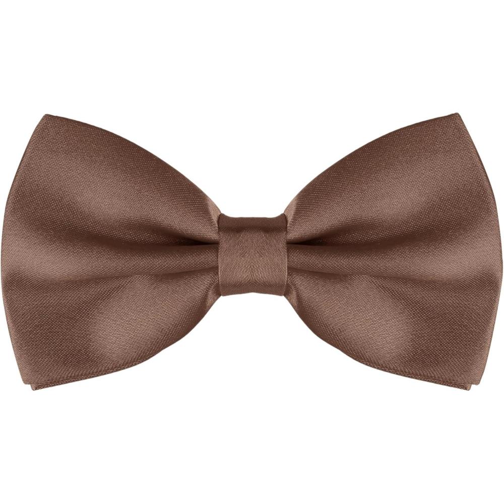 imageAllegra K Pretied Solid Adjustable Bowtie Classic Tuxedo Wedding Bow Ties for MenCoffee