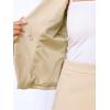 imageAllegra K 2 Pieces Skirt Suit Sets for Womens Business Notched Lapel Double Breasted Blazer Office Pencil Skirt OutfitsKhaki