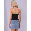 imageAllegra K Backless Halter Tops for Women 2025 Summer Casual Open Back Cute Sleeveless Tank TopBlack