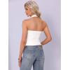 imageAllegra K Backless Halter Tops for Women 2025 Summer Casual Open Back Cute Sleeveless Tank TopWhite