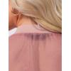 imageAllegra K Bomber Crop Jacket for Womens Sheer Mesh Lightweight Long Sleeve JacketsDark Pink