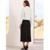 imageAllegra K Cropped Blazer for Women Notched Collar Long Sleeve Suit Jacket Business Casual BlazersWhite
