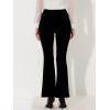imageAllegra K Elegant Work Office Business Pants for Womens Solid High Waist Split Hem Flare Leg Long Pant