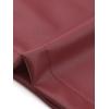 imageAllegra K Faux Leather Casual Pant for Womens High Waist Bell Bottom Flared Long PU TrouserBurgundy