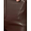 imageAllegra K Faux Leather Pants for Womens High Waist Straight Leg Punk PU TrousersBrown