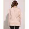 imageAllegra K Faux Suede Blazer for Womens Business Casual Lapel Collar Double Breasted Suit JacketBeige