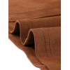 imageAllegra K Faux Suede Skirt for Womens Button Front High Waist 2025 Fall Knee Length ALine SkirtsBrown
