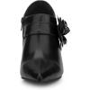 imageAllegra K Flower Stiletto Heels Pointy Toe Ankle Booties for WomenBlack