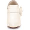 imageAllegra K Flower Stiletto Heels Pointy Toe Ankle Booties for WomenCream