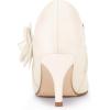 imageAllegra K Flower Stiletto Heels Pointy Toe Ankle Booties for WomenCream