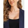 imageAllegra K Lace Shrug for Women 34 Sleeve Open Front Work Office Cropped Sheer Cardigan Formal Bolero JacketsNavy Blue