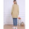 imageAllegra K Long Cardigan Sweaters for Womens Long Sleeve Open Front Lightweight Knit Cardigans TrendyKhaki