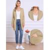 imageAllegra K Long Cardigan Sweaters for Womens Long Sleeve Open Front Lightweight Knit Cardigans TrendyKhaki