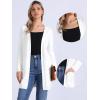 imageAllegra K Long Cardigan Sweaters for Womens Long Sleeve Open Front Lightweight Knit Cardigans TrendyWhite
