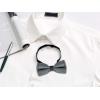 imageAllegra K Mens Bow Ties Solid Layered Adjustable Straps PreTied Bowties for FormalDeep Gray