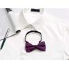imageAllegra K Mens Bow Ties Solid Layered Adjustable Straps PreTied Bowties for FormalDeep Purple