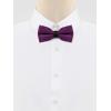 imageAllegra K Mens Bow Ties Solid Layered Adjustable Straps PreTied Bowties for FormalDeep Purple
