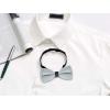 imageAllegra K Mens Bow Ties Solid Layered Adjustable Straps PreTied Bowties for FormalSilver Gray