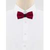 imageAllegra K Mens Bow Ties Solid Layered Adjustable Straps PreTied Bowties for FormalWine Red