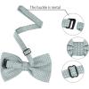 imageAllegra K Mens Polka Dots PreTied Bowknot Bow Ties Work Formal Party Tuxedo BowtiesGray